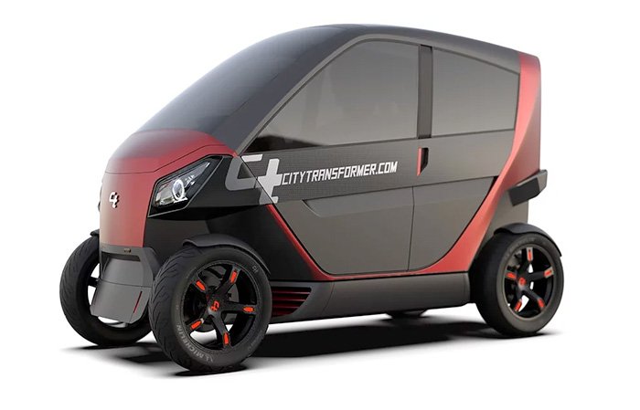 City Transformer (Mini EV): รถยนต์ไฟฟ้า ไซส์มินิ ยืดได้หดได้